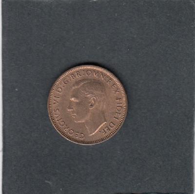 Beschrijving: 1 Farthing  GEORGIUS VI